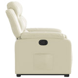Fauteuil inclinable Crème Similicuir