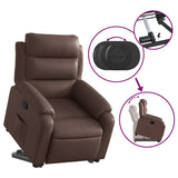 Fauteuil inclinable marron similicuir