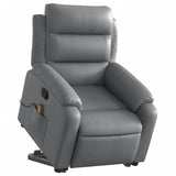 Fauteuil inclinable de massage Gris Similicuir