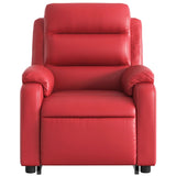 Fauteuil inclinable de massage Rouge Similicuir