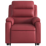 Fauteuil inclinable de massage électrique rouge bordeaux
