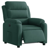 Fauteuil inclinable électrique vert foncé velours