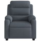Fauteuil inclinable de massage électrique gris foncé velours
