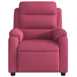 Fauteuil inclinable massage électrique rouge bordeaux velours