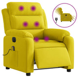Fauteuil inclinable de massage électrique jaune velours