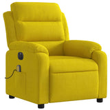 Fauteuil inclinable de massage électrique jaune velours