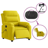 Fauteuil inclinable de massage électrique jaune velours