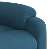 Fauteuil inclinable de massage électrique bleu velours
