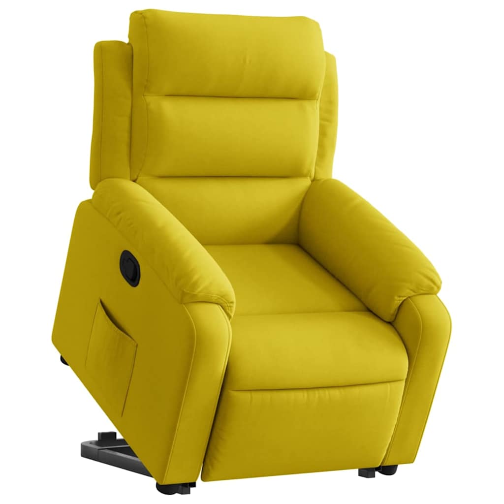 Fauteuil inclinable Jaune Velours