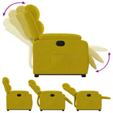Fauteuil inclinable Jaune Velours