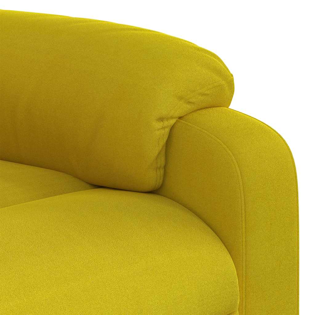 Fauteuil inclinable Jaune Velours