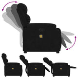 Fauteuil de massage inclinable Noir Velours