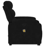 Fauteuil de massage inclinable Noir Velours