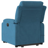 Fauteuil de massage inclinable Bleu Velours
