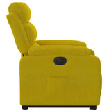 Fauteuil inclinable électrique jaune Velours