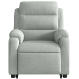 Fauteuil inclinable de massage électrique gris clair velours