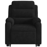 Fauteuil inclinable de massage électrique noir velours