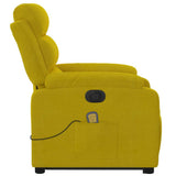 Fauteuil inclinable de massage électrique jaune velours