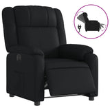 Fauteuil inclinable électrique Noir Similicuir