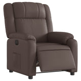 Fauteuil inclinable électrique Marron Similicuir