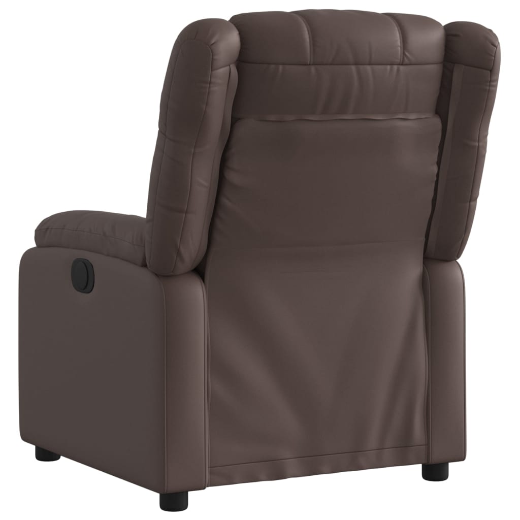 Fauteuil inclinable électrique Marron Similicuir