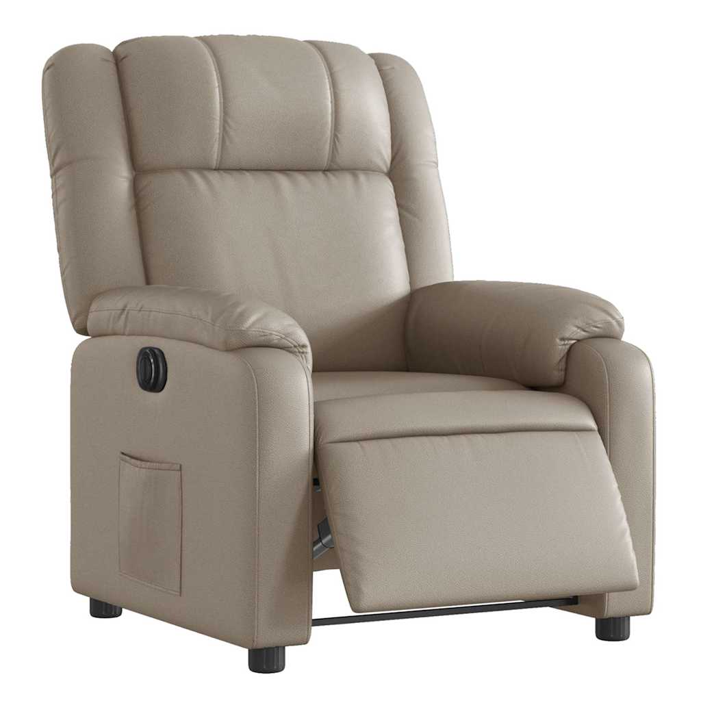 Fauteuil inclinable électrique Cappuccino Similicuir