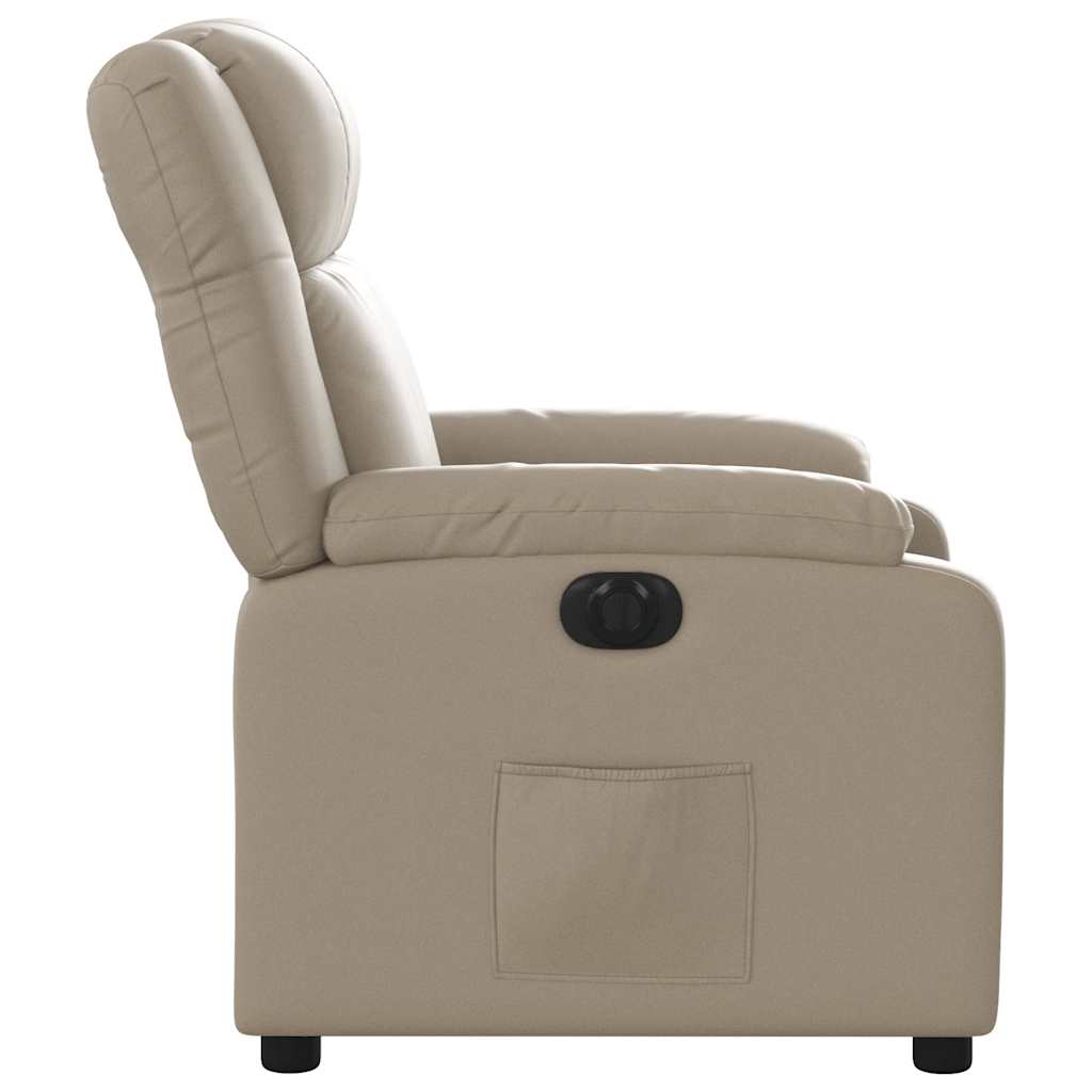 Fauteuil inclinable électrique Cappuccino Similicuir