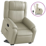 Fauteuil inclinable Crème Similicuir