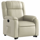 Fauteuil inclinable Crème Similicuir
