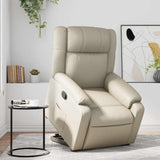 Fauteuil inclinable Crème Similicuir