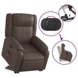 Fauteuil inclinable marron similicuir