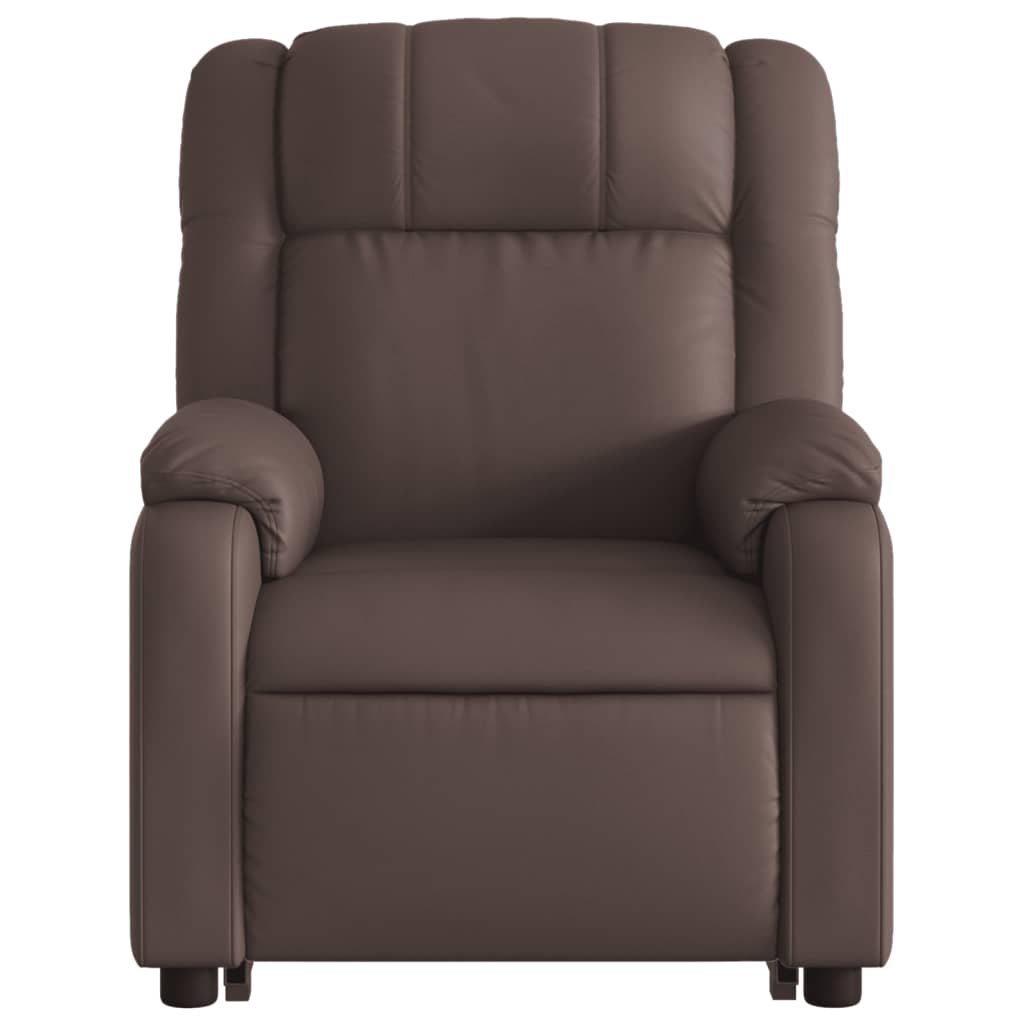 Fauteuil inclinable marron similicuir
