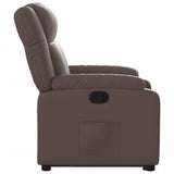 Fauteuil inclinable marron similicuir