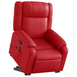 Fauteuil inclinable de massage Rouge Similicuir