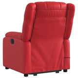 Fauteuil inclinable de massage Rouge Similicuir