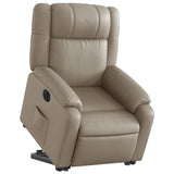 Fauteuil inclinable électrique cappuccino similicuir
