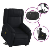 Fauteuil inclinable de massage électrique noir similicuir