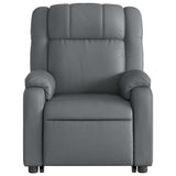 Fauteuil inclinable de massage électrique gris similicuir