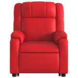 Fauteuil inclinable de massage électrique rouge similicuir