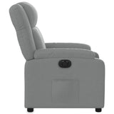 Fauteuil inclinable électrique Gris clair Tissu