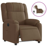 Fauteuil inclinable électrique Marron Tissu