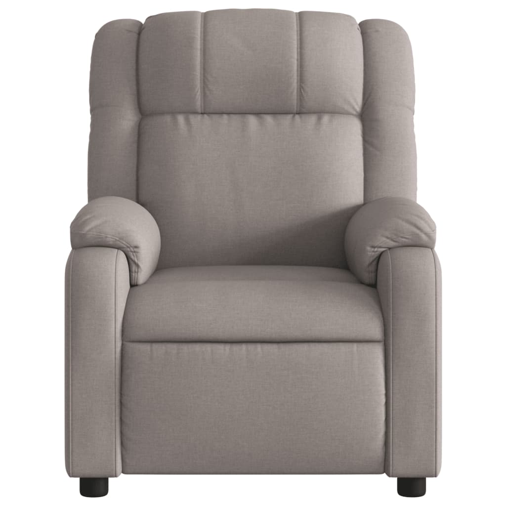 Fauteuil inclinable électrique Taupe Tissu