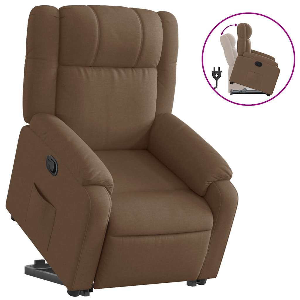 Fauteuil inclinable Marron Tissu