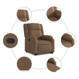 Fauteuil inclinable Marron Tissu