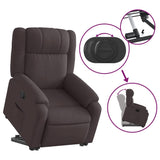 Fauteuil inclinable marron foncé tissu
