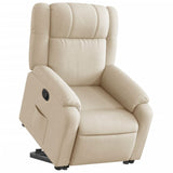 Fauteuil inclinable Crème Tissu