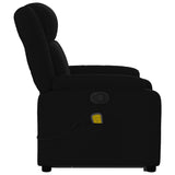 Fauteuil de massage inclinable Noir Tissu
