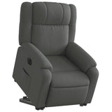 Fauteuil inclinable électrique gris foncé tissu