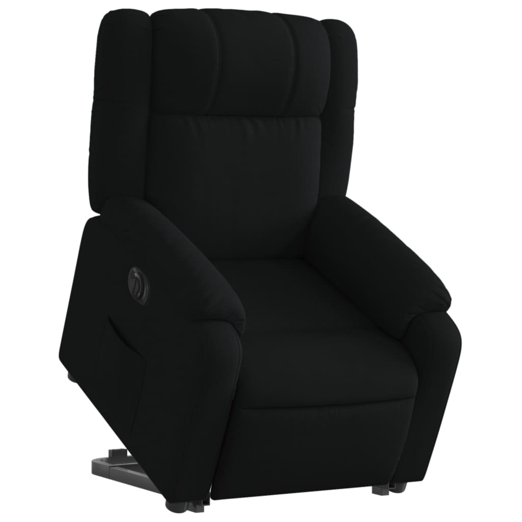 Fauteuil inclinable électrique noir tissu