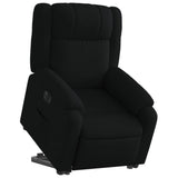 Fauteuil inclinable électrique noir tissu